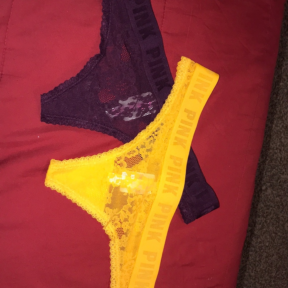 Brand new Pink Vs thongs